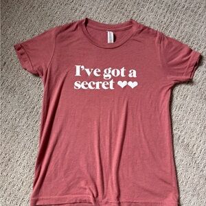 Secret Big Sister Shirt Bella Canvas Pink